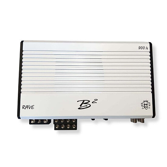 B2 Audio RAVE Series 800 Watt RMS 1 Ohms 4 Channel Class-D Car